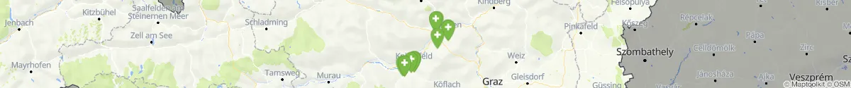 Kartenansicht für Apotheken-Notdienste in der Nähe von Kalwang (Leoben, Steiermark)